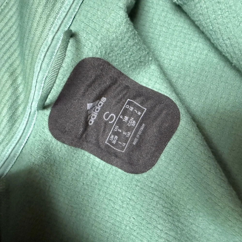New adidas Terrex Green Men's unisex zip up insulated lightweight Jacket Sz sm